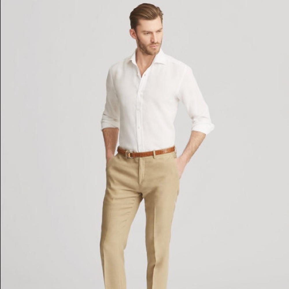 Ralph Lauren Men’s Solid Poplin Shirt XL